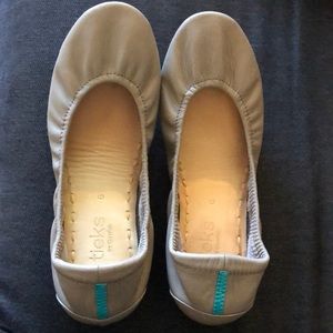Tieks taupe size 6